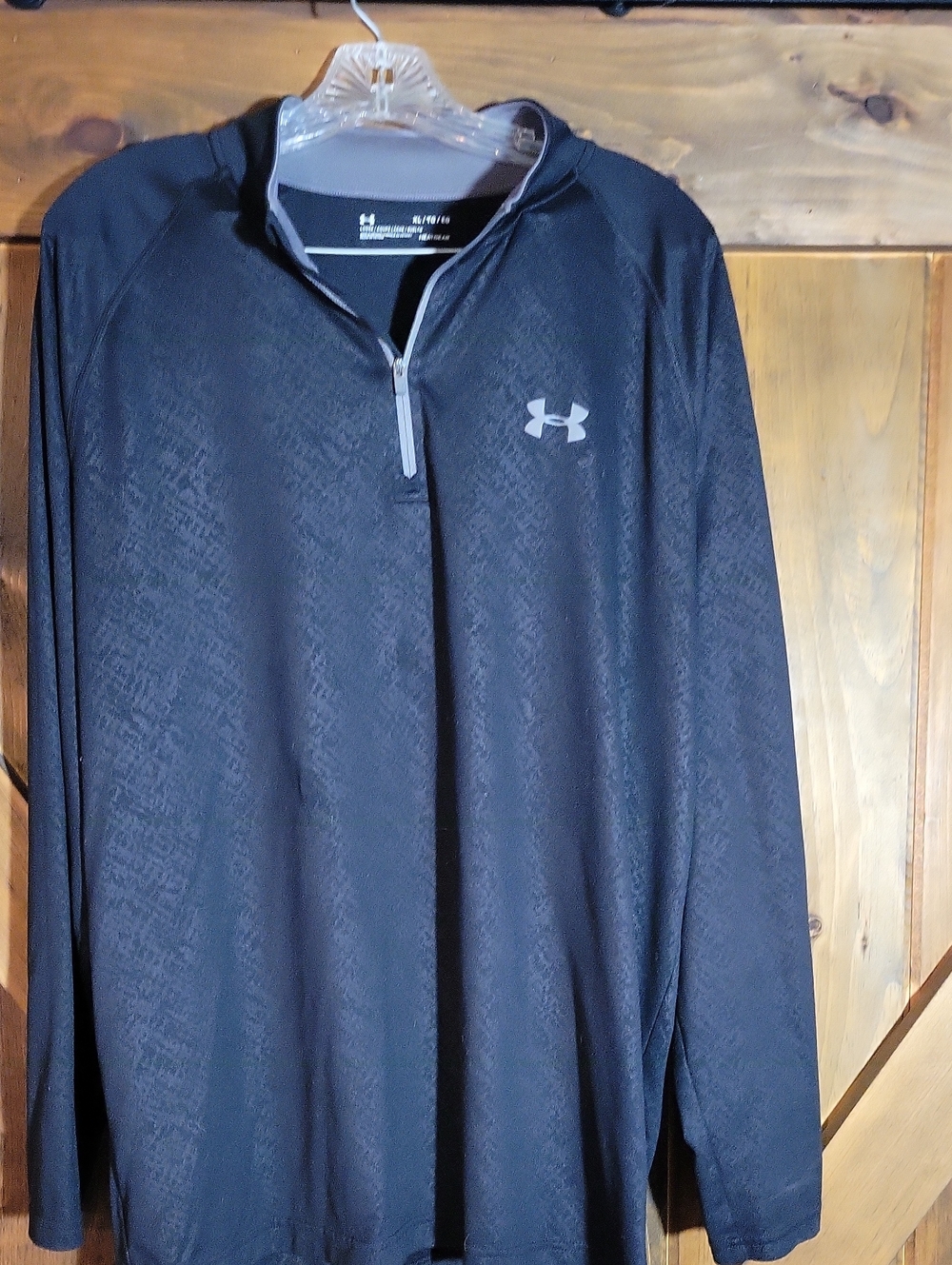 Under Armour HeatGear Black Men’s Long-Sleeve Half-Zip Performance Top